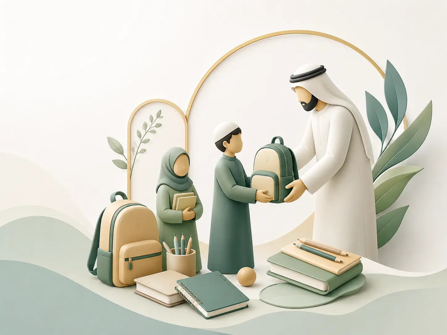 دعم الطلاب بالحقيبة والمستلزمات الدراسية